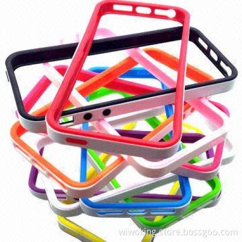 Bumper Cases for iPhone 5 with TPU + PC Materials, Double Colors